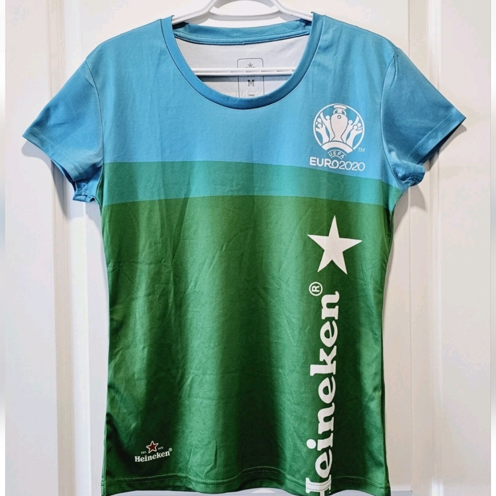 Heineken UEFA 2020 Womens Size Medium Shirt Colorblock